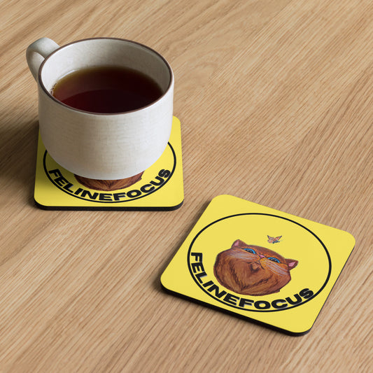 Cork-back coaster