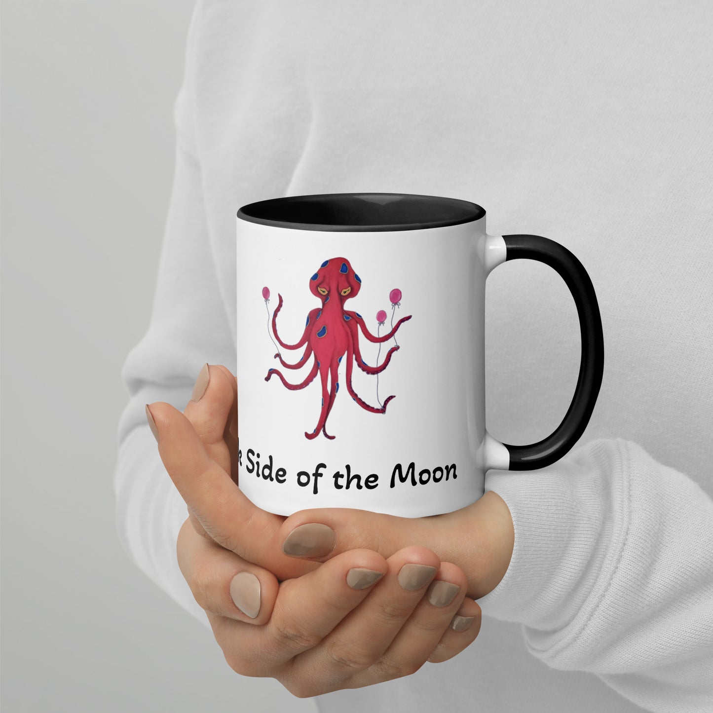 Meanwhile, on the Dark Side of the Moon Mug with Color Inside